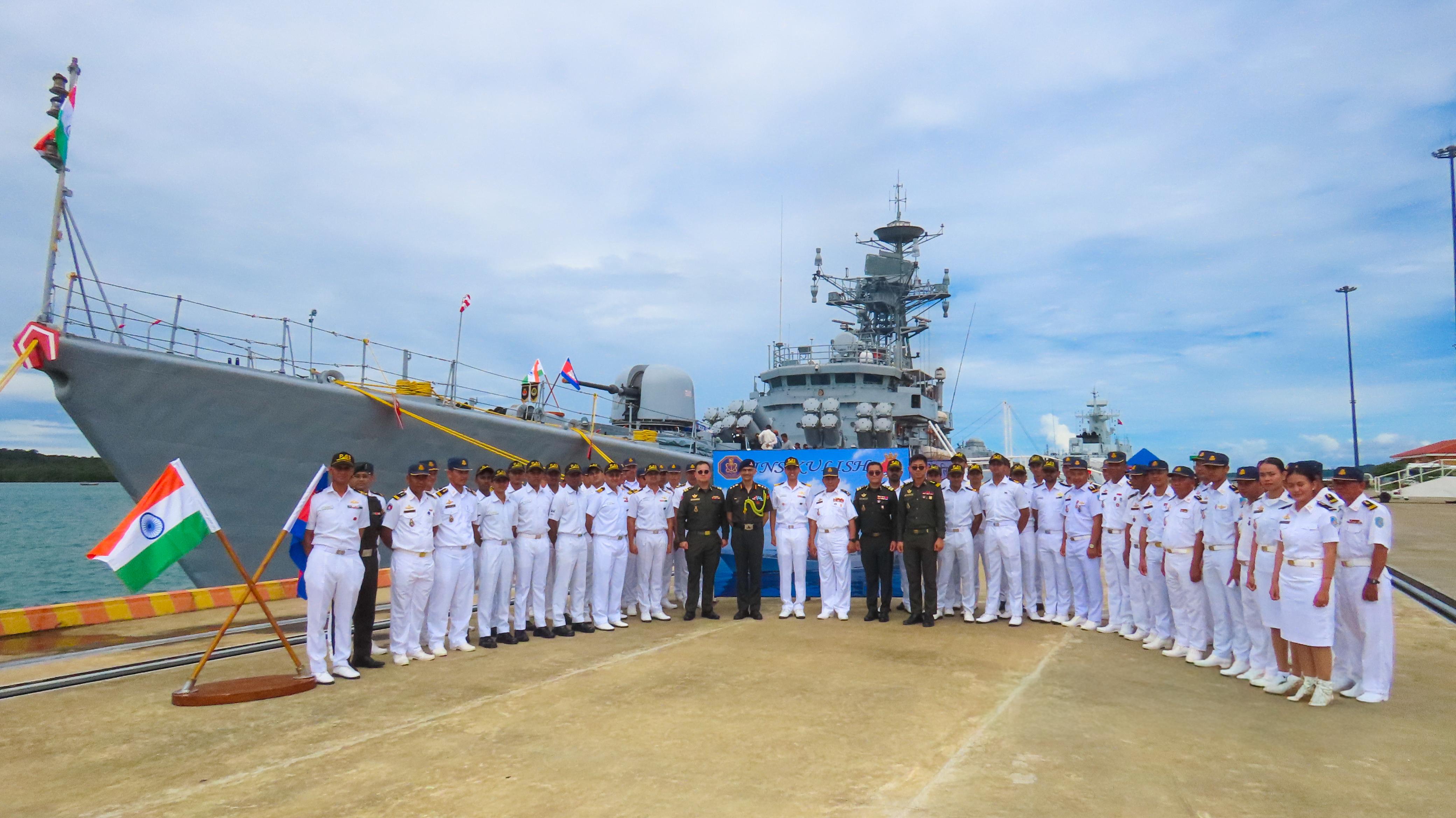 INS Kulish Arrives at Ream Naval Base, Cambodia as Part of Eastern Fleet Operational Deployment